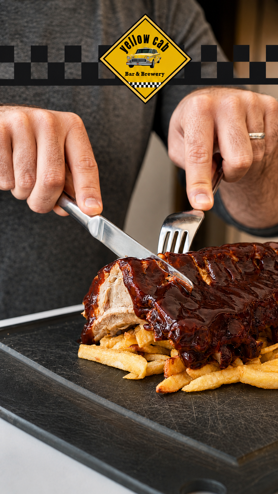 Costillas BBQ Yellow Cab
